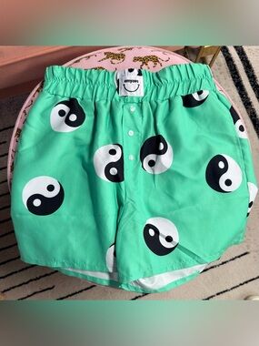 NWT EMY AVE BALANCED BOXER SHORTS, VARIOUS SIZES, MINT GREEN